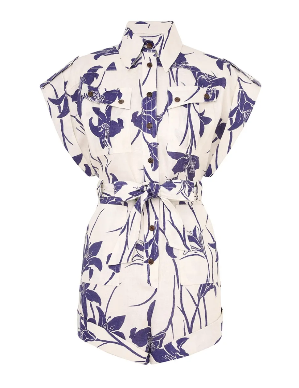 Acadian Cuffed Playsuit