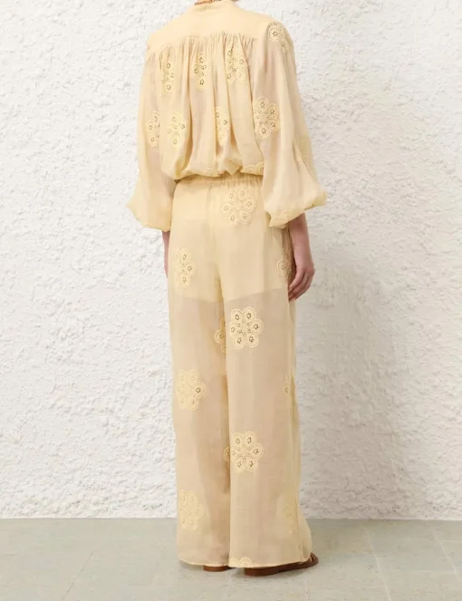 Acadian Embroidered Blouse