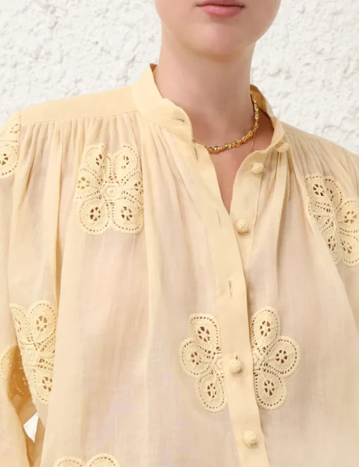 Acadian Embroidered Blouse