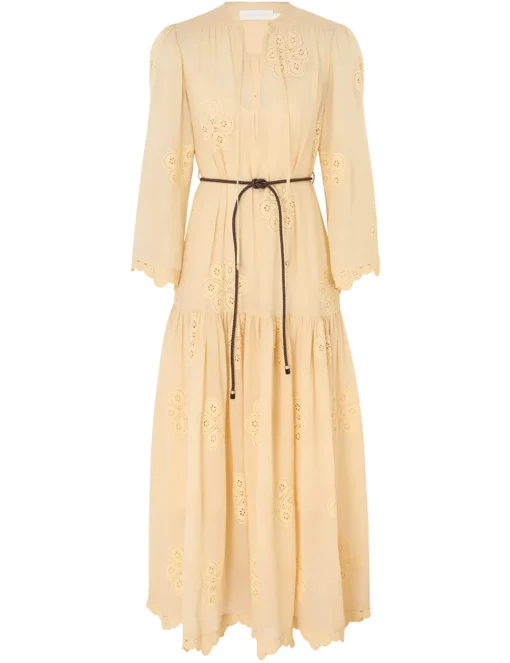 Acadian Embroidered Maxi Dress