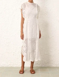 Alight Draw Waist Midi Dress