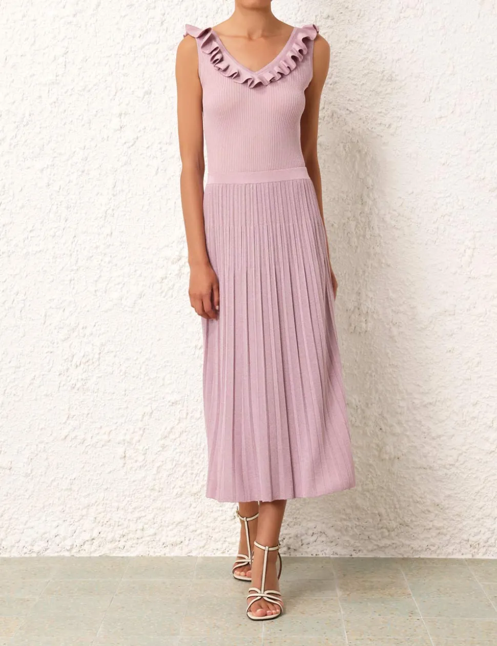 August Rib Midi Skirt