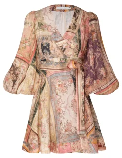 August Wrap Mini Dress