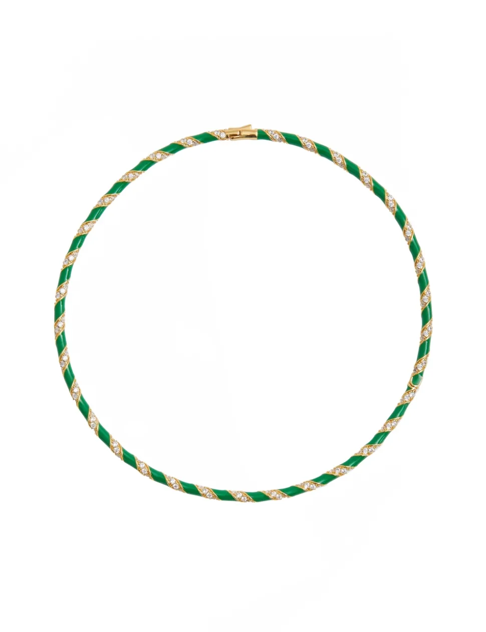 Candy Stripe Pave Choker