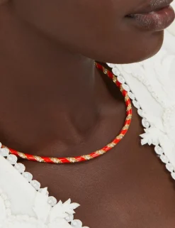 Candy Stripe Pave Choker