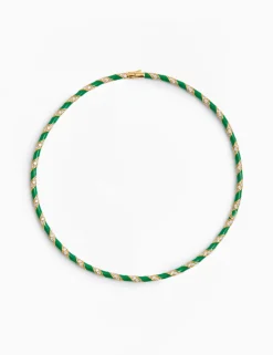 Candy Stripe Pave Choker