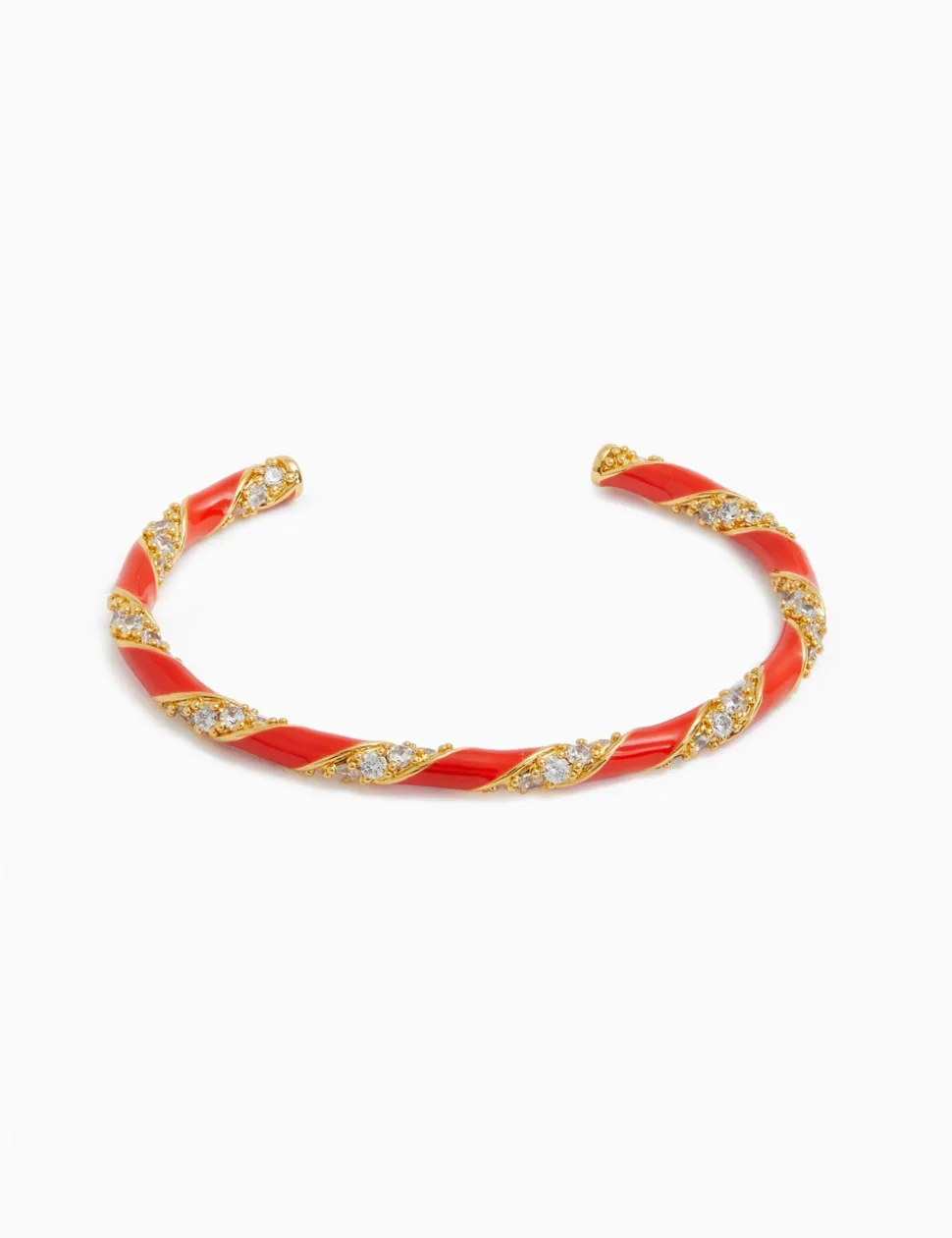 Candy Stripe Pave Cuff