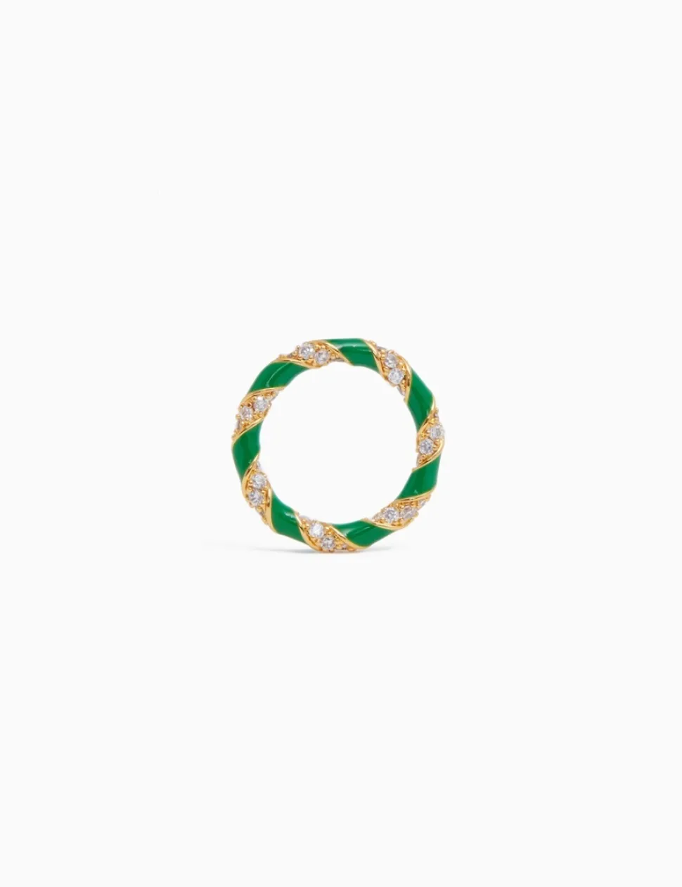 Candy Stripe Pave Ring