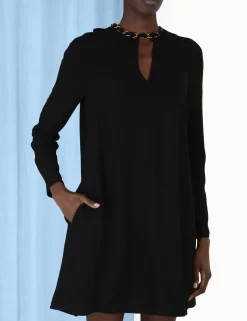 Chain Embellished Mini Dress