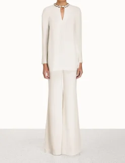 Chain Embellished Tunic Top