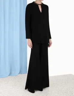 Chain Embellished Tunic Top