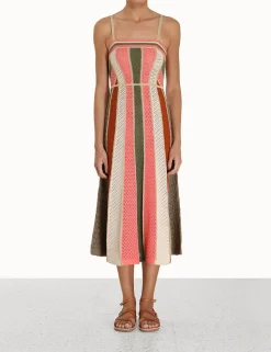 Chintz Panelled Midi Dress