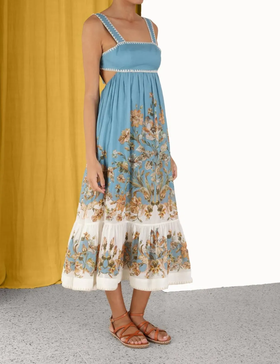 Chintz Tiered Midi Dress