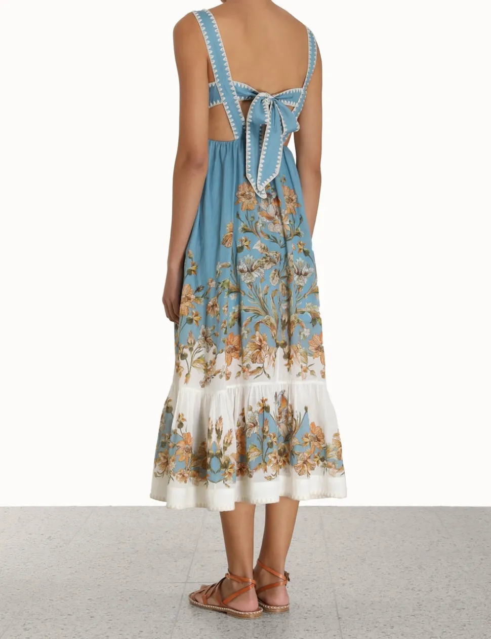 Chintz Tiered Midi Dress