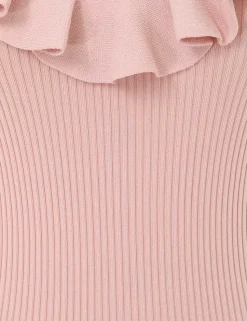 Chintz V-Neck Frill Tank