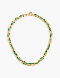 Collage Chain Link Necklace