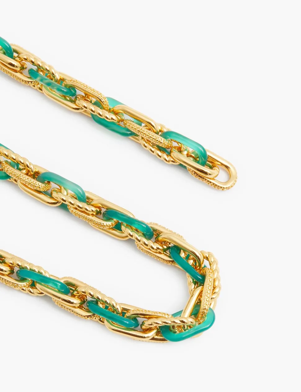 Collage Chain Link Necklace