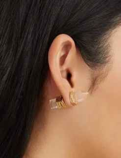 Crystal Quartz Studs Earrings