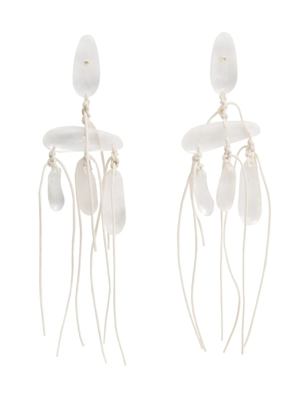 Crystal Tied Rocks Earrings