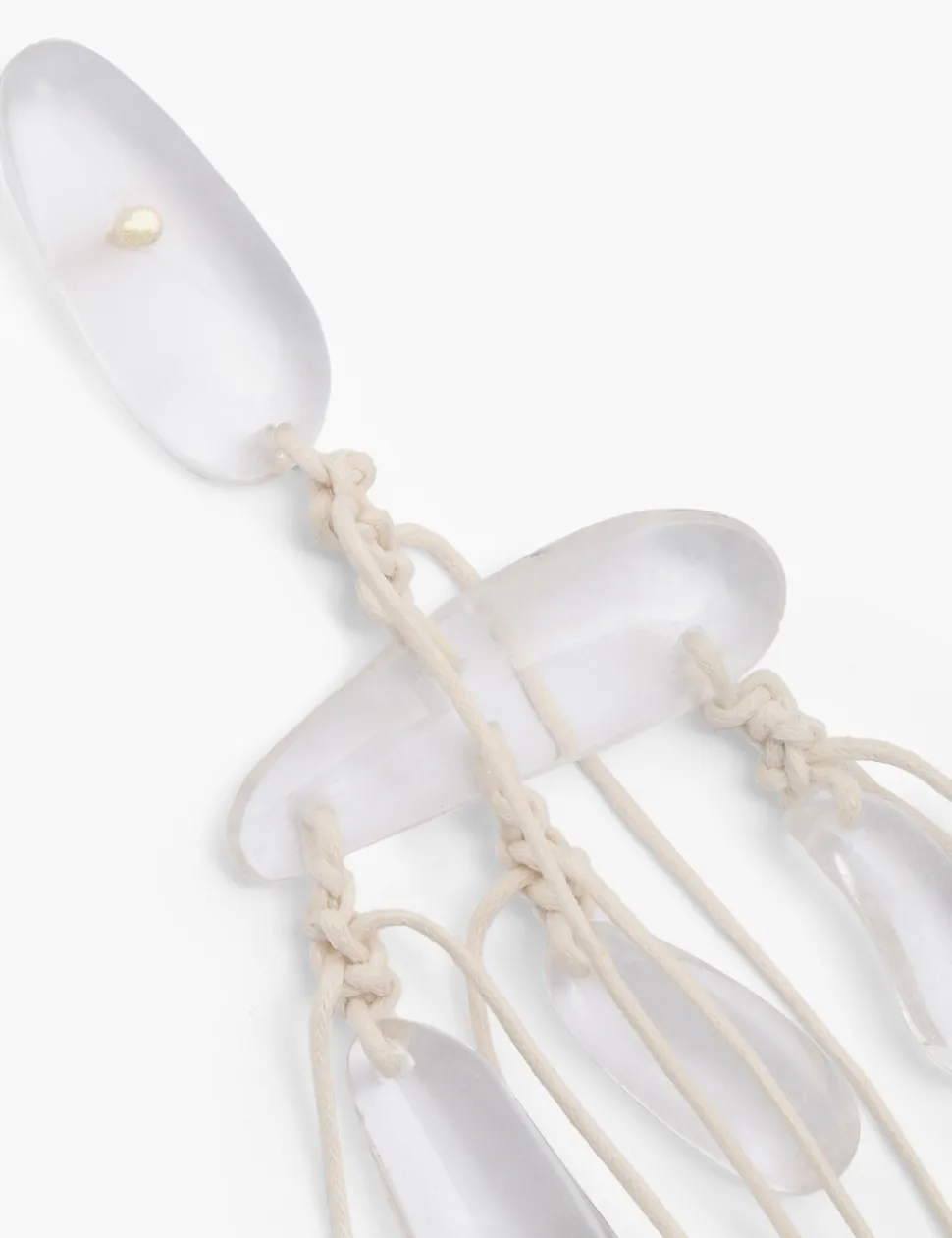 Crystal Tied Rocks Earrings