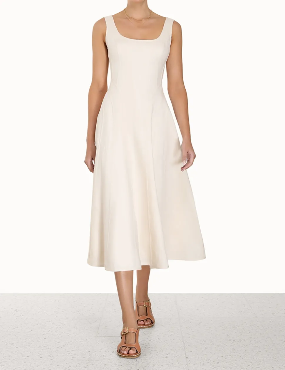 Devi Panelled Midi Dress