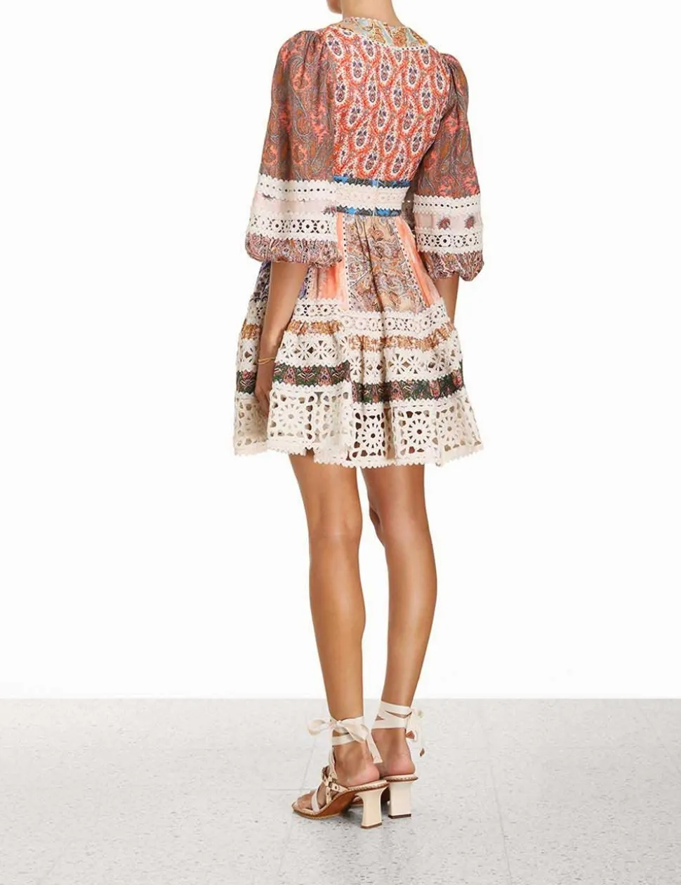 Devi Spliced Billow Mini Dress