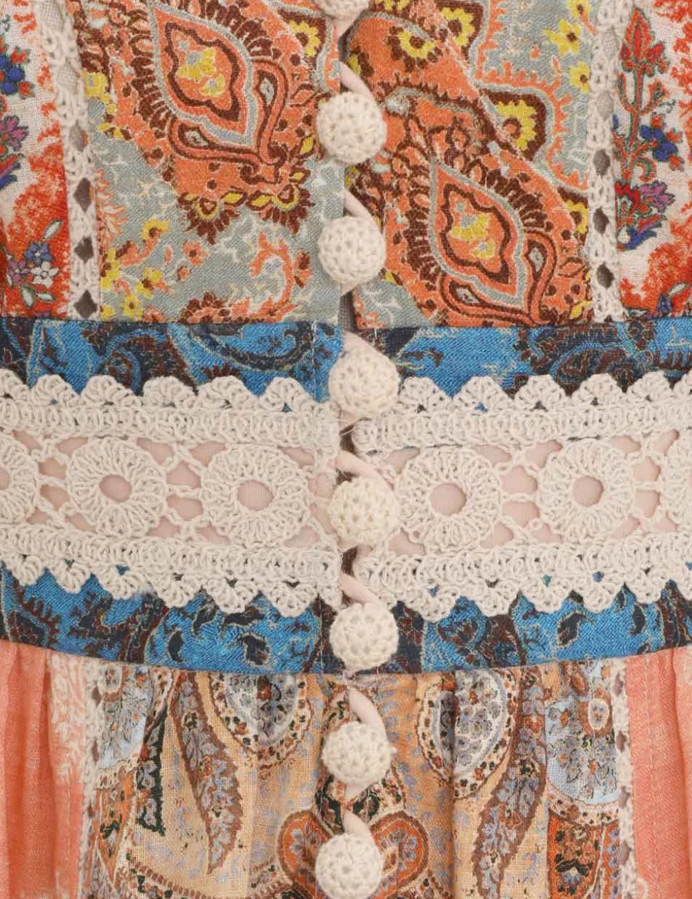 Devi Spliced Billow Mini Dress