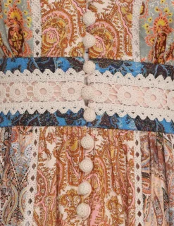 Devi Spliced Midi Dress