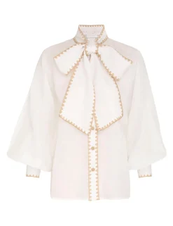 Devi Tie Neck Blouse