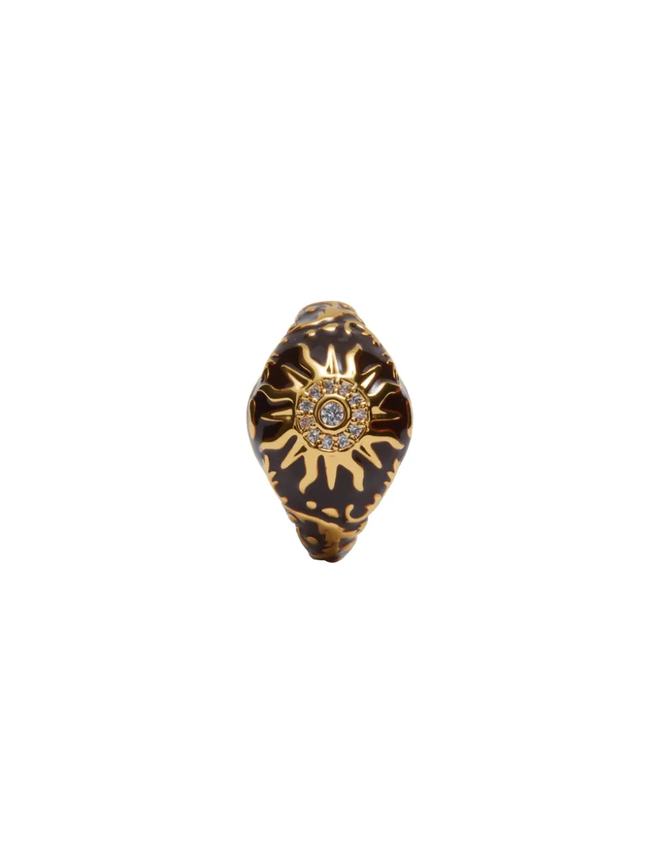 Enamel Signet Earring