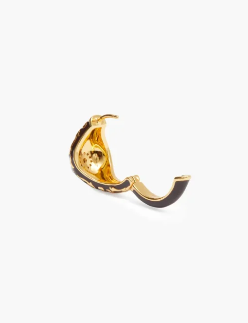 Enamel Signet Earring