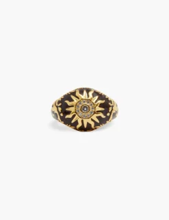 Enamel Signet Ring
