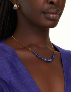 Fine Lapis Sphere Necklace