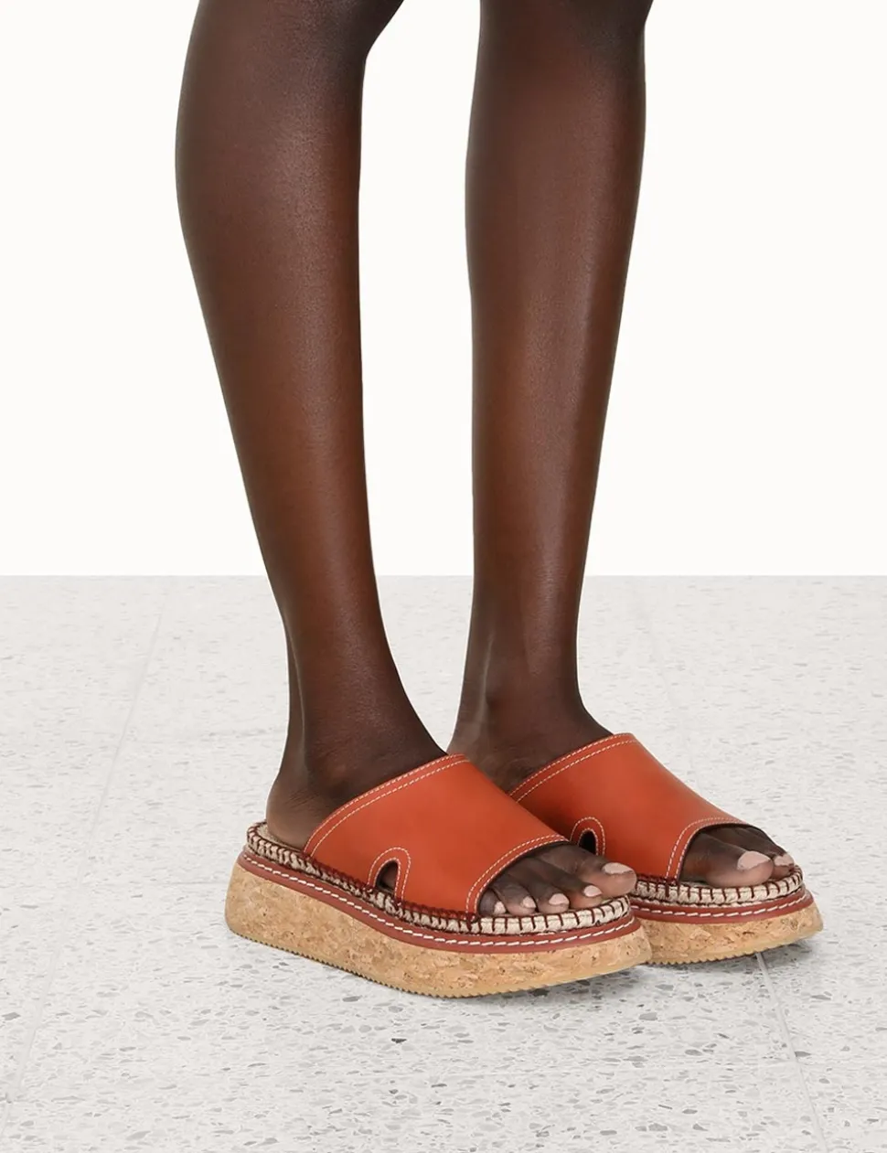 Flatform Espadrille Slide