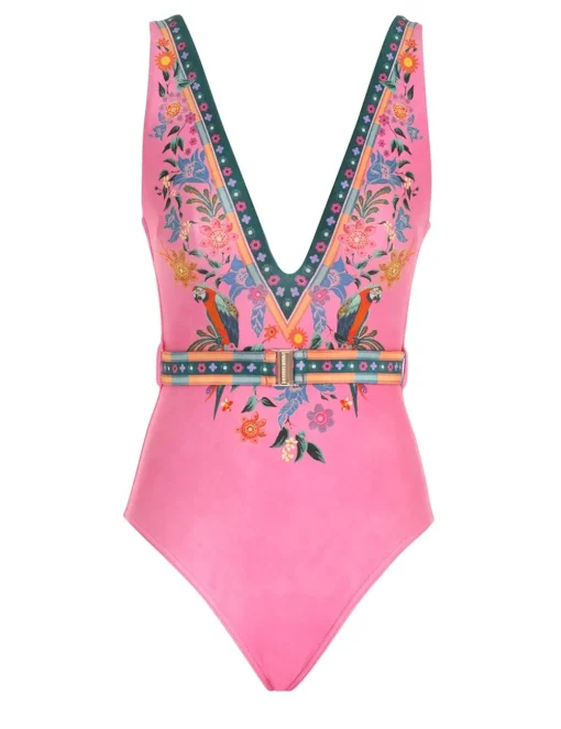 Ginger Belted Plunge 1Pc