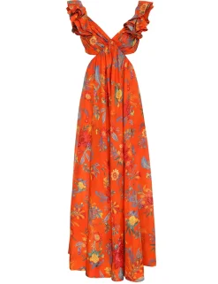 Ginger Frill Midi Dress