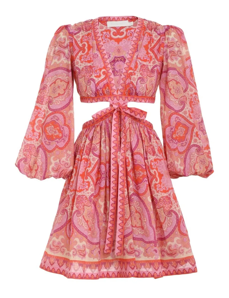 Halcyon Tie Front Mini Dress