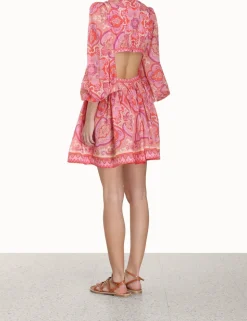 Halcyon Tie Front Mini Dress