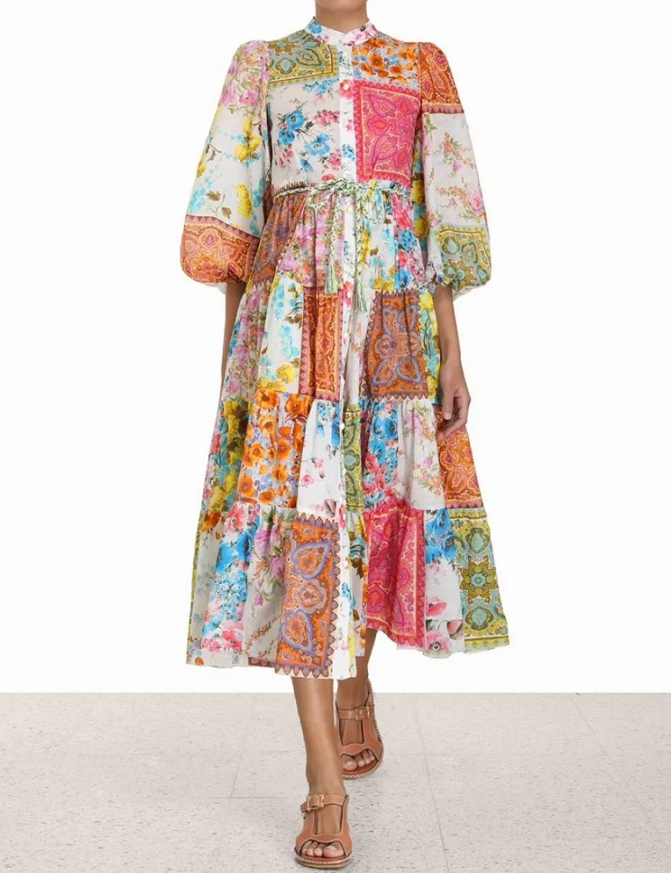 Halcyon Tiered Midi Dress