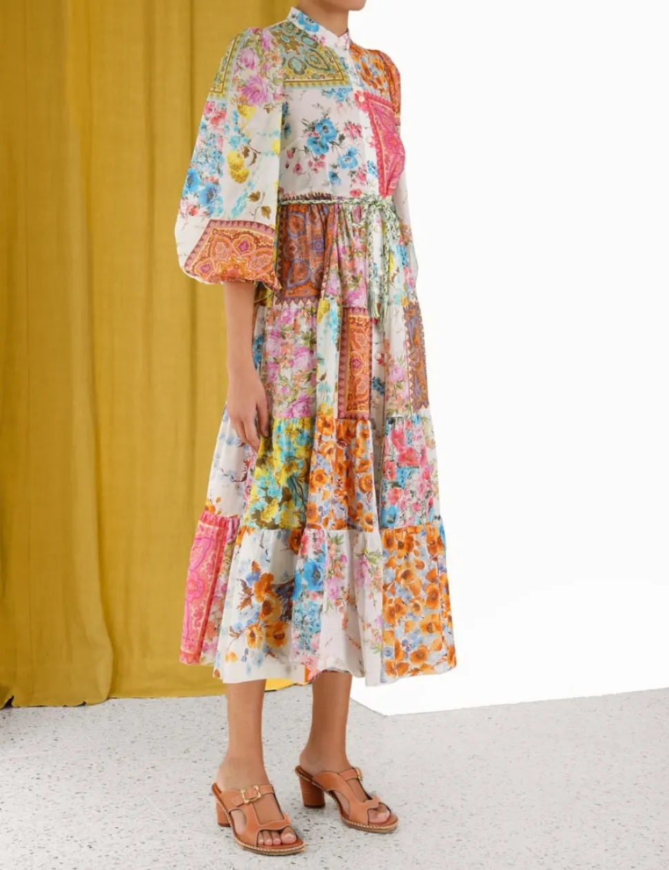 Halcyon Tiered Midi Dress