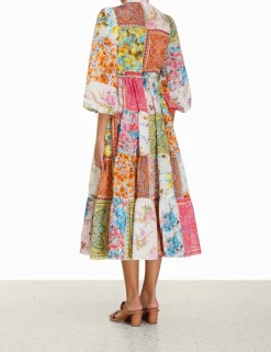 Halcyon Tiered Midi Dress