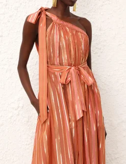 Junie Asymmetric Midi Dress