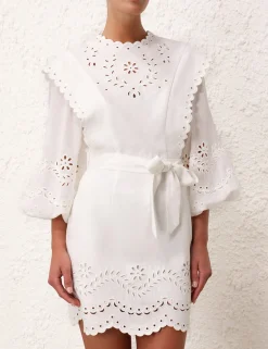 Junie Embroidered Mini Dress