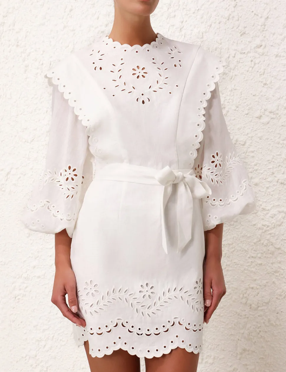 Junie Embroidered Mini Dress