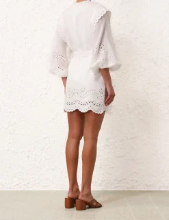 Junie Embroidered Mini Dress
