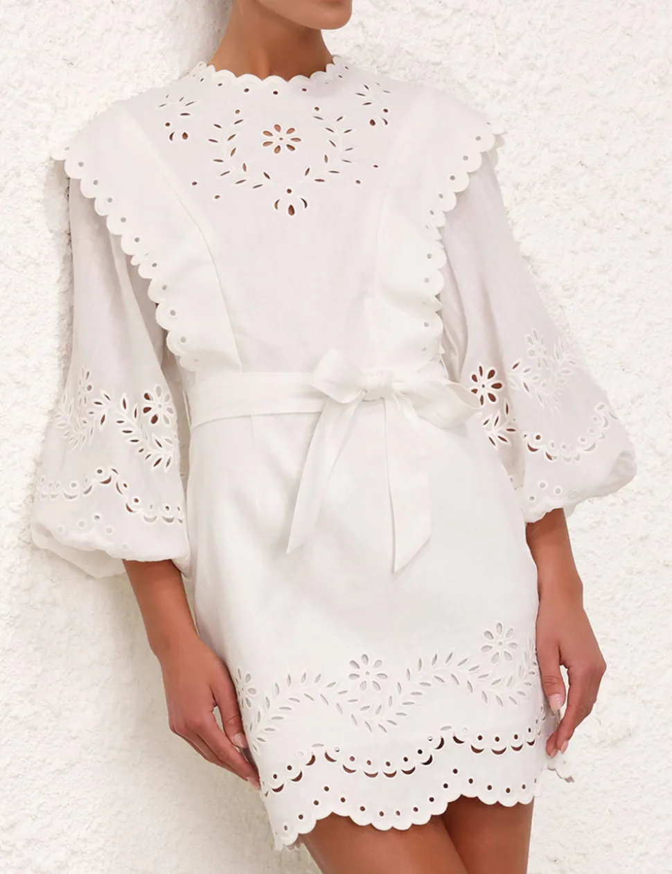 Junie Embroidered Mini Dress