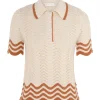 Junie Textured Knit Polo