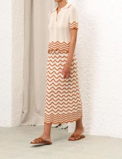 Junie Textured Knit Polo