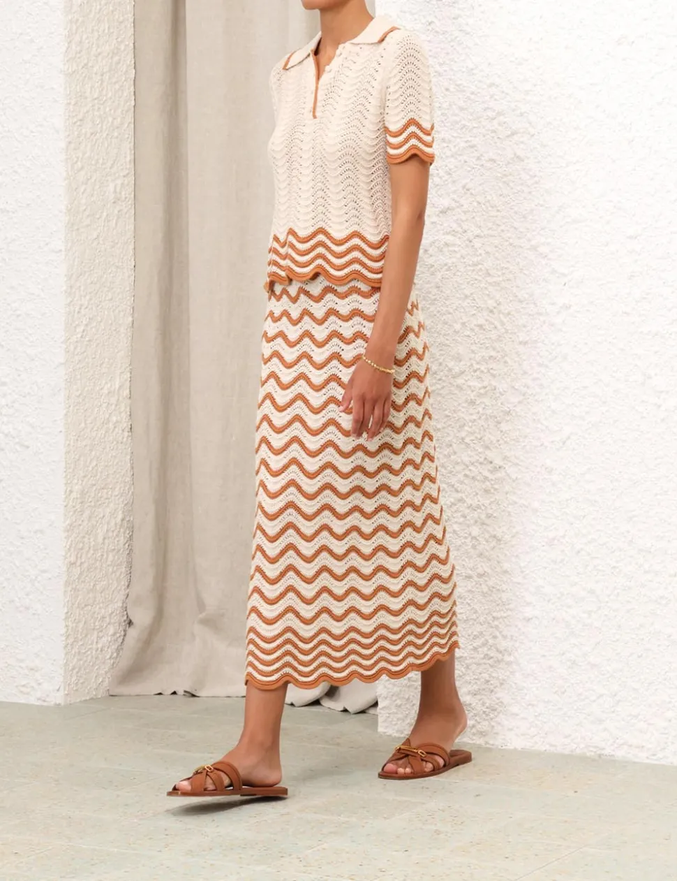 Junie Textured Knit Polo