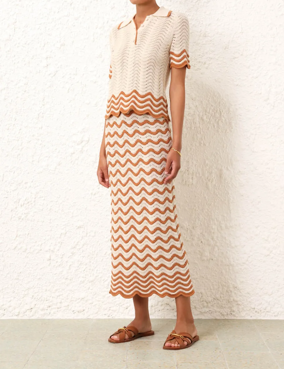 Junie Textured Knit Polo